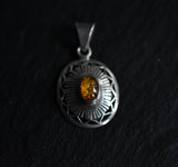 Handcrafted Vintage Baltic Amber Silver Sterling 925 Pendant - Baga Ethnik Living