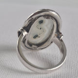 Stunning Moss Agate Handcrafted Silver Sterling 925 Ring - Baga Ethnik Living