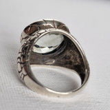 Artisan Handmade Green Amethyst 925 Sterling Silver Ring - Baga Ethnik Living