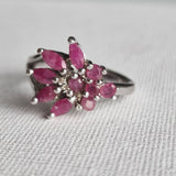 Vintage Ruby 925 Sterling Silver Ring - Baga Ethnik Living