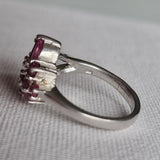 Vintage Ruby 925 Sterling Silver Ring - Baga Ethnik Living