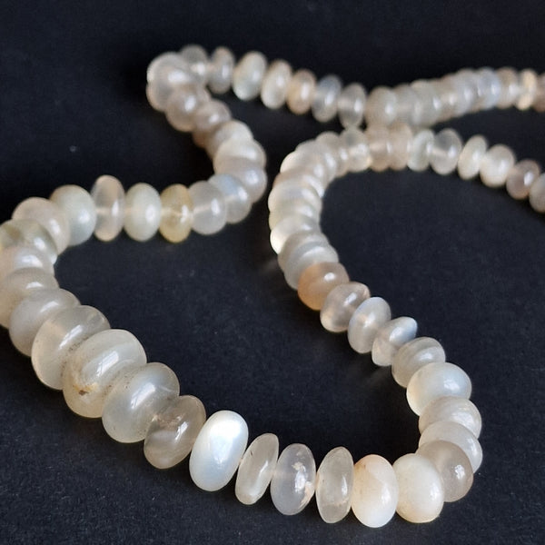 Lush Himalayan Round Moonstone Beaded Necklace - Baga Ethnik Living