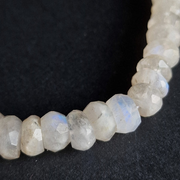 Wonder-Land Faceted Rainbow Moonstone Beaded Necklace - Baga Ethnik Living