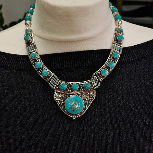 Nepali Jewelry Statement Necklace - A great gift for her! - Baga Ethnik Living