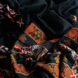 Tibet Boho style Shawl - Black - Baga Ethnik Living