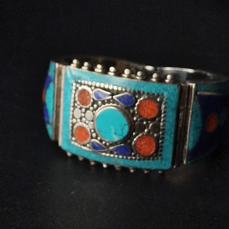 Mantra Tibetan Turquoise Bracelet - Baga Ethnik Living