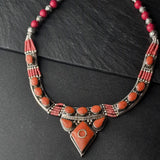 Nepali Handmade Himalayan Jewellery Coral Necklace - Baga Ethnik Living