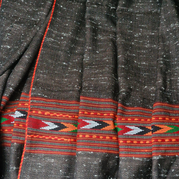 Pure 100% Himalayan Brown Yak Wool Diamond Weaved Shawl