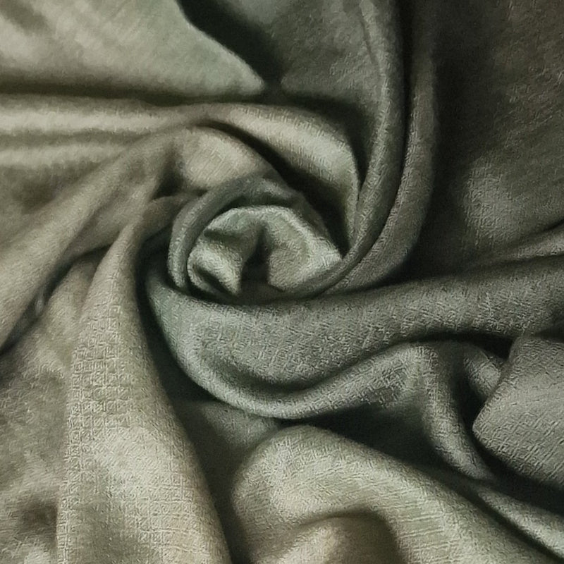 Luxury Soft Kashmir Ombre Pashmina Cashmere Stole - Forest Green