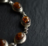 Vintage Baltic Amber Silver Sterling 925 Bracelet - Baga Ethnik Living