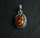 Elegant Vintage Baltic Amber 925 Silver Sterling Pendant - Baga Ethnik Living