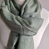 The Luxury Soft Kashmir Pashmina Stoles- Sage Grey - Baga Ethnik Living