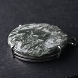 Stunning Statement Piece Green Seraphinite Silver Sterling 925 Pendant - Baga Ethnik Living