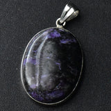 Unique Charoite Silver Sterling Handcrafted Pendant - Baga Ethnik Living