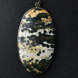 Intriguing Handcrafted Ocean Jasper Silver Sterling 925 Pendant - Baga Ethnik Living