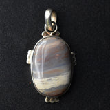 One-Of-A-Kind Striped Jasper 925 Sterling Silver Pendant - Baga Ethnik Living