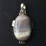 One-Of-A-Kind Striped Jasper 925 Sterling Silver Pendant - Baga Ethnik Living