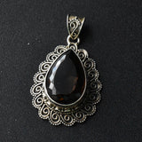 Smoky Quartz Eternal Blossom Pendant - Baga Ethnik Living