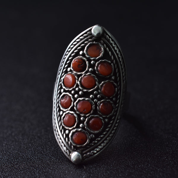 Old Tibetan Silver Ring - Baga Ethnik Living