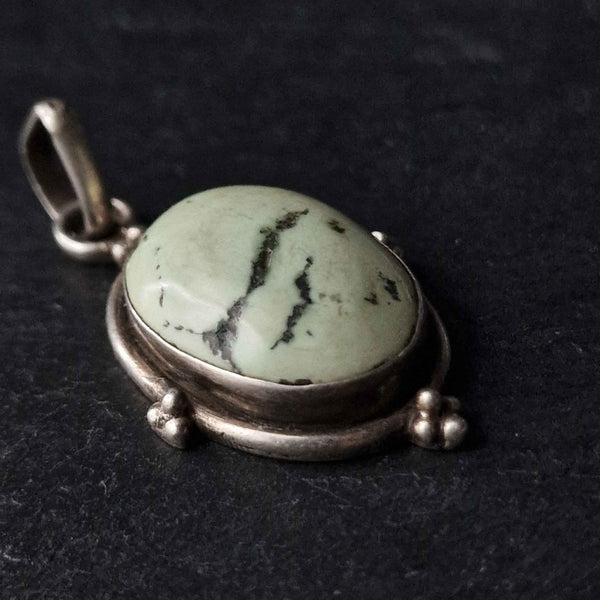 Vintage Green Turquoise Pendant - Baga Ethnik Living