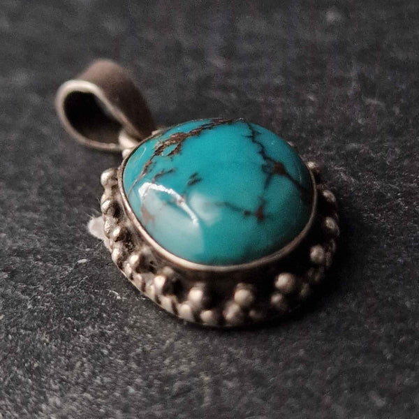 Vintage Turquoise Pendant - A Timeless Accessory - Baga Ethnik Living