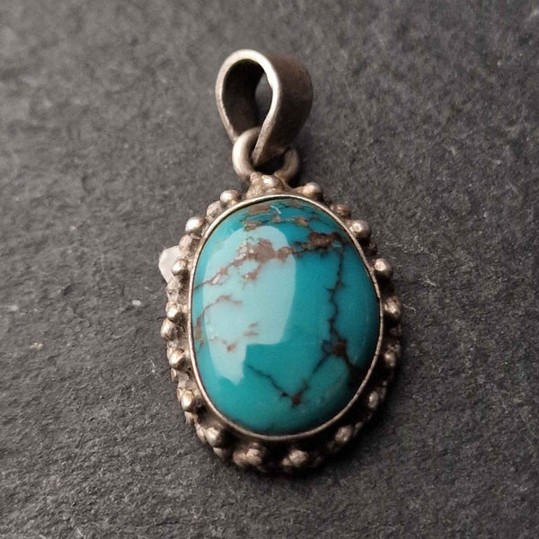 Vintage Turquoise Pendant - A Timeless Accessory - Baga Ethnik Living