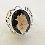 Touch Of Grace Smoky Quartz Ring - Baga Ethnik Living