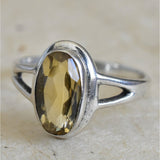 Harmonious Faceted Citrine Ring - Baga Ethnik Living