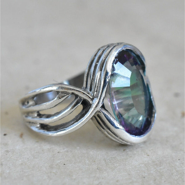 Sweet Heavens Mystic Quartz Ring - Baga Ethnik Living