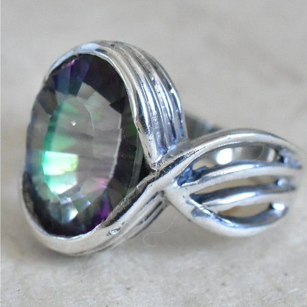 Sweet Heavens Mystic Quartz Ring - Baga Ethnik Living