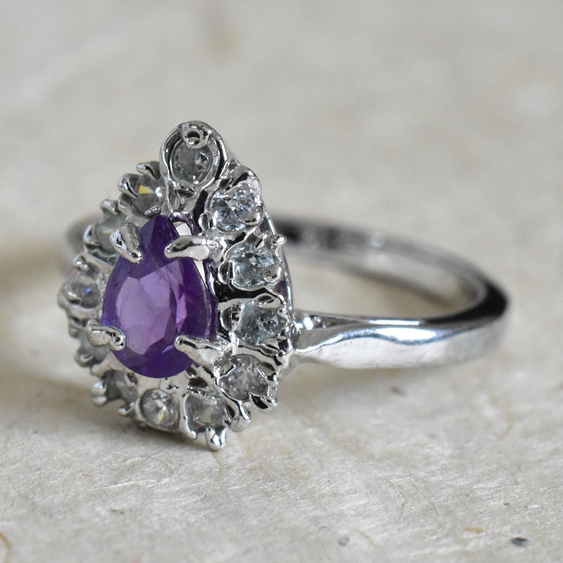 Harmony Amethyst Crystal Ring - Baga Ethnik Living