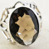 Touch Of Grace Smoky Quartz Ring - Baga Ethnik Living