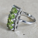 Peridot Semi Silver Ring - Baga Ethnik Living