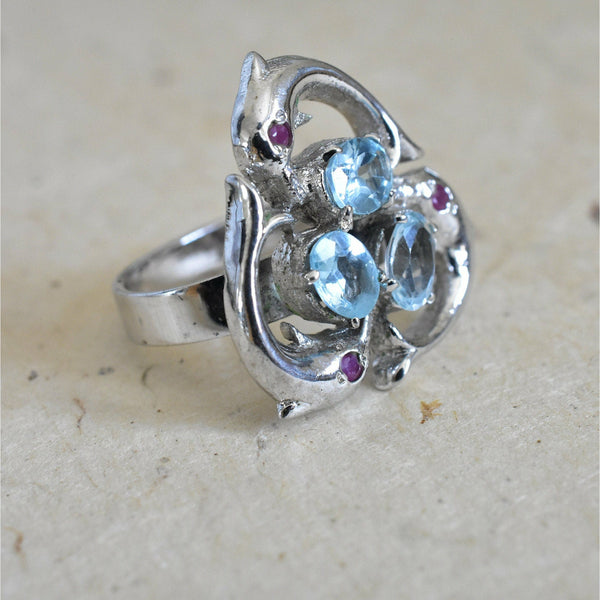 Sparkle and Shine with Our Blue Topaz Rings - A Timeless Treasure - Baga Ethnik Living